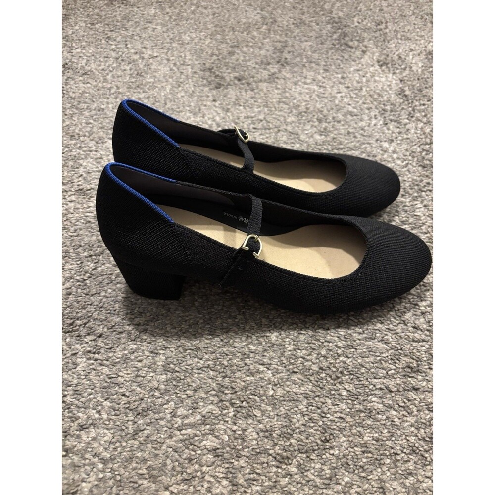 Rothy's The Mary Jane Heel in Black Size 10 New Without Box